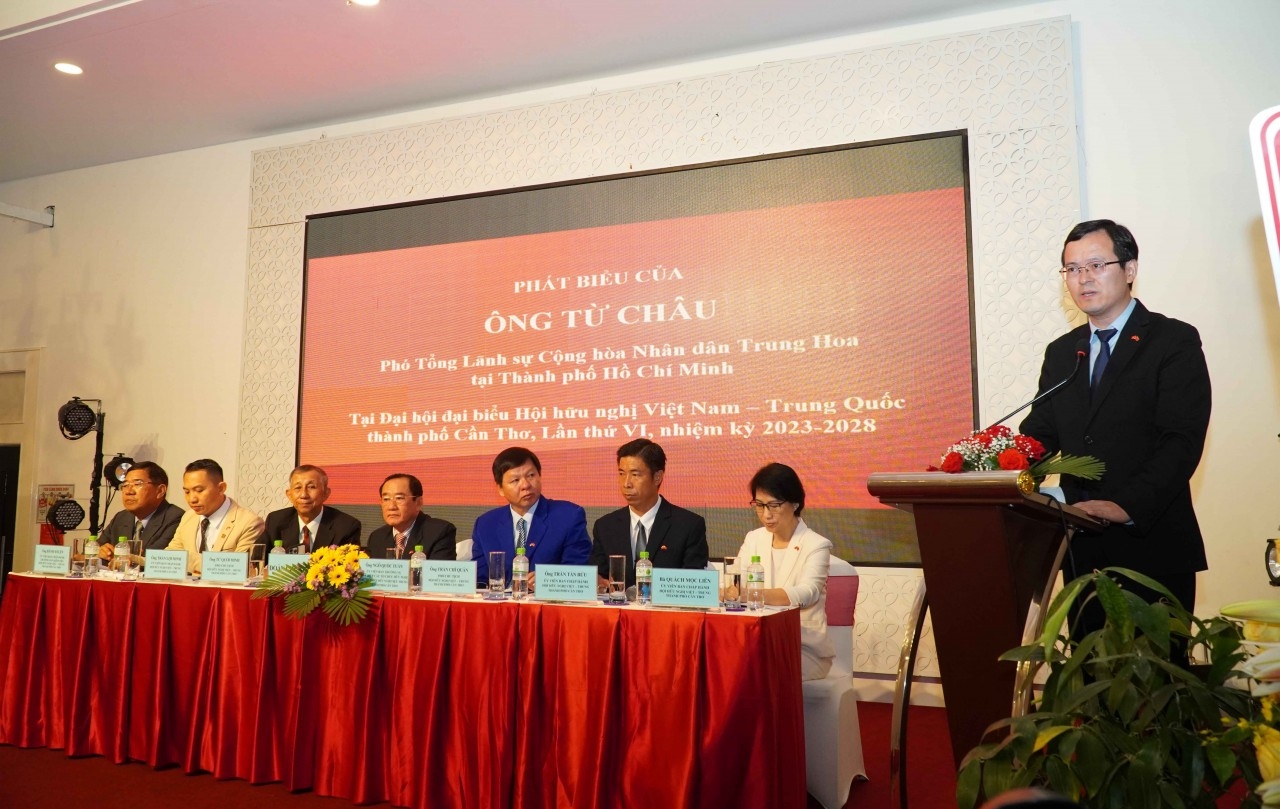 中华人民共和国驻胡志明市副总领事徐州先生在会上发表讲话。