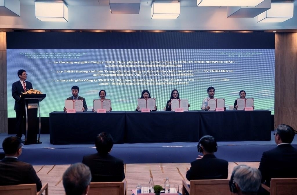 胡志明市和中国山东省有关单位在会上签署了合作协议。