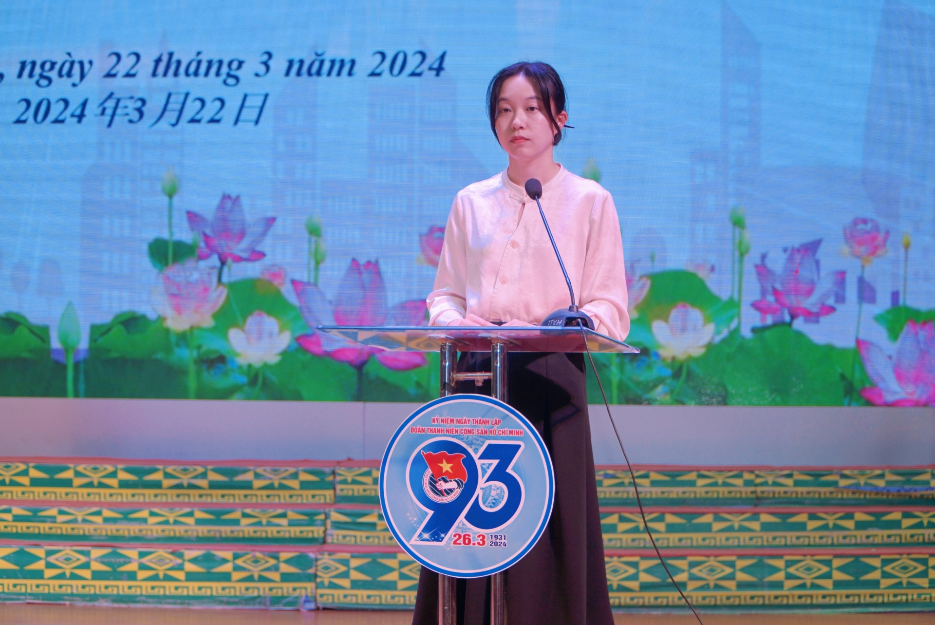 河口瑶族自治县共青团书记宋爽女士在活动中致辞 河口瑶族自治县共青团书记宋爽女士在活动中致辞
