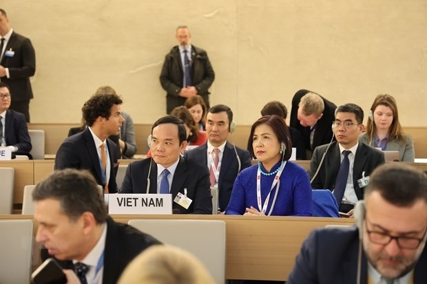越南政府副总理陈流光为首的越南代表团以2023-2025年任期联合国人权理事会成员的资格与会。