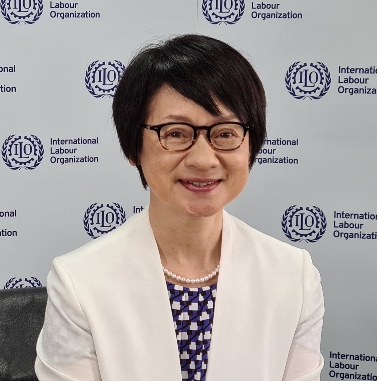 这是国际劳工组织（ILO）亚太办事处主管宫川千穗子（Chihoko Asada Miyakawa）女士在世界工作安全与健康日