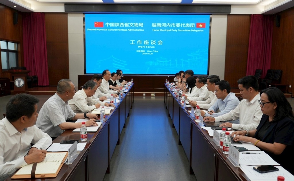 河内市代表团与陕西省文物局举行工作会谈