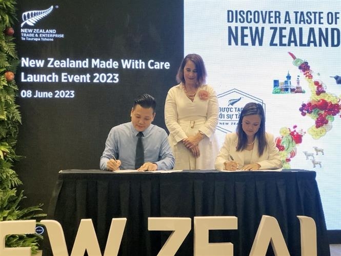 新西兰贸易发展局与越南部分零售商签署了合作备忘录。