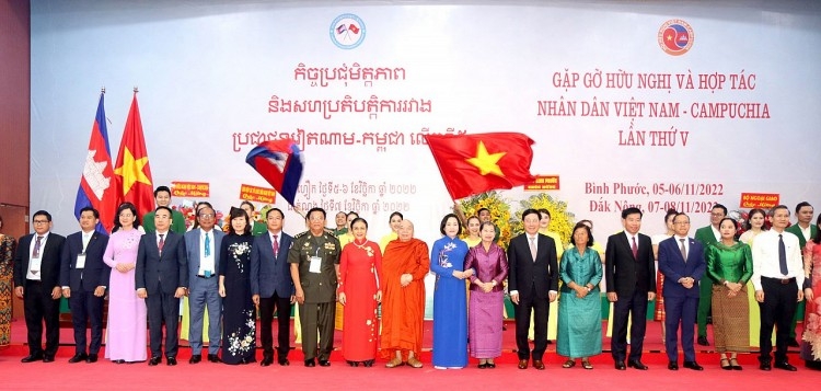 2022年第五届越南–柬埔寨人民友好合作见面会。