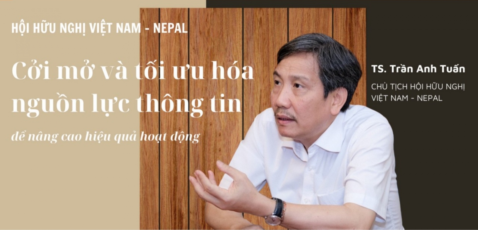 越南-尼泊尔友好协会主席陈英俊博士。