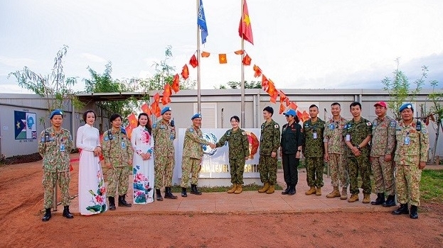 举行越南和日本驻南苏丹维和力量的交流活动