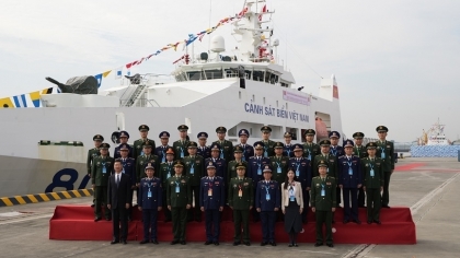 越南海军CSB 8002号舰正式停靠长洲港，开始对中国广州进行访问交流