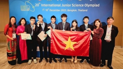 6名河内学生夺得国际青少年科学奥林匹克竞赛的奖牌