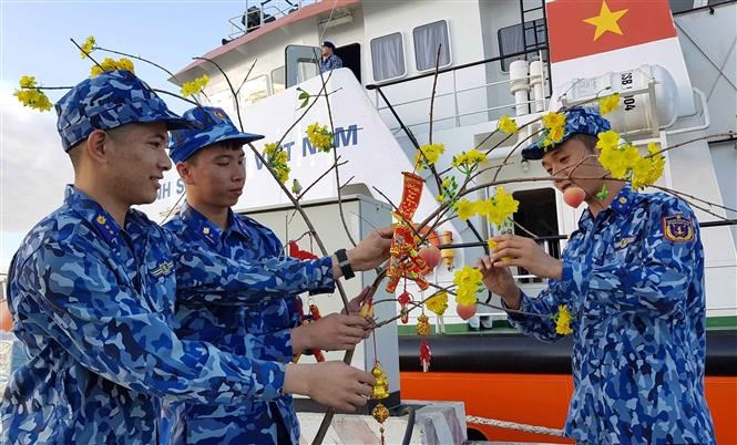 越南海警第一区司令部举行“海岛春节”活动