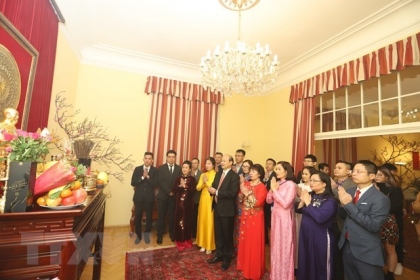 越南驻外大使馆纷纷举行迎春活动