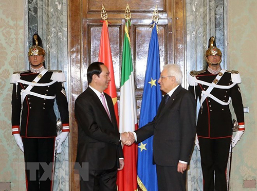 越南与意大利领导人互致贺电 庆祝两国建交45周年