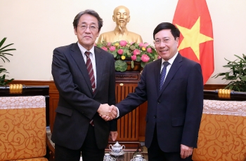 政府副总理兼外交部长范平明会见日本驻越南大使