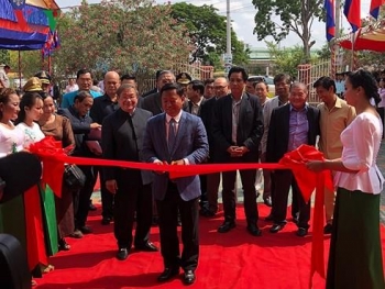 越南援建柬埔寨磅士卑省广播电台工程正式落成