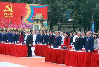 阮春福出席玉回-栋多大捷230周年纪念典礼