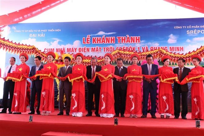 政府副总理张和平出席得乐省太阳能发电项目竣工仪式