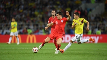 英格兰队点球大战5-4淘汰哥伦比亚队 挺进八强