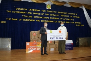 越南提供5万美元协助缅甸应对新冠肺炎疫情