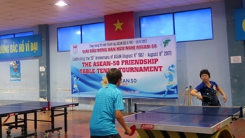 东盟—50乒乓球友谊赛在胡志明市举行