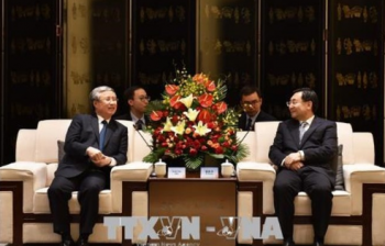 越南共产党代表团访问中国陕西省