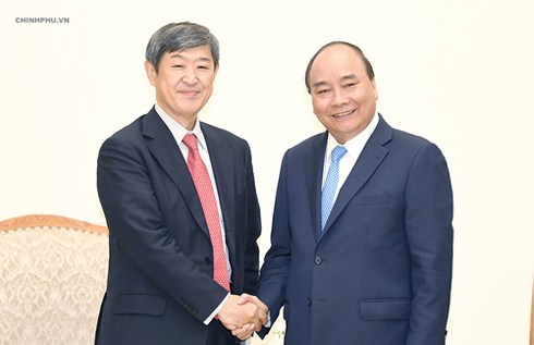 阮春福总理会见日本国际协力机构主席