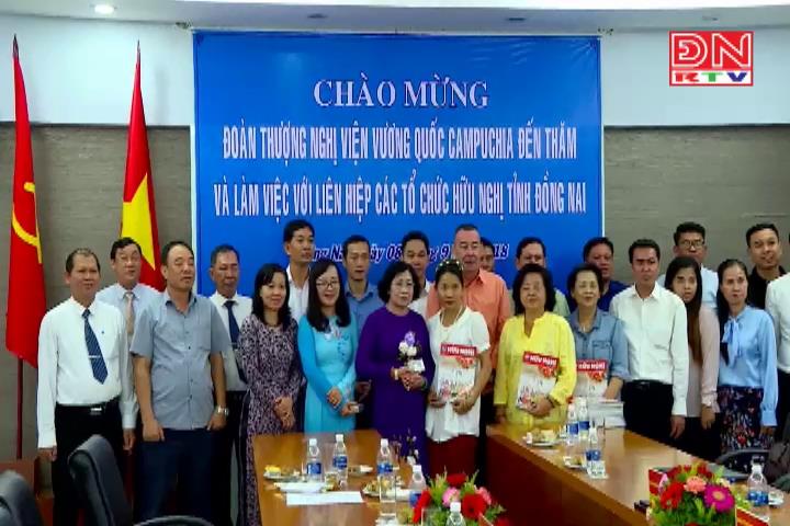同奈省友好组织联合会与柬埔寨王国参议院代表团举行工作会议