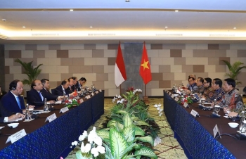 越南政府总理阮春福与印尼总统举行会谈