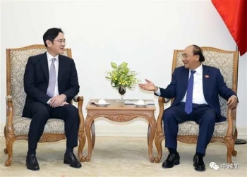 越南总理阮春福会见三星集团副总裁