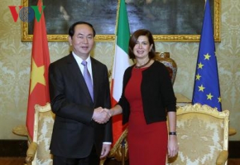 国家主席陈大光会见意大利参议长和众议长