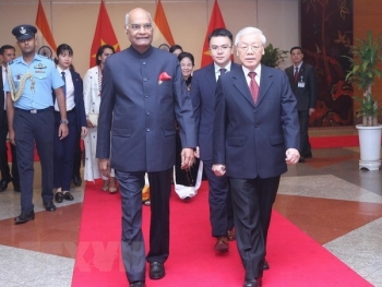 印度总统拉姆•纳特•科温德圆满结束对越的国事访问