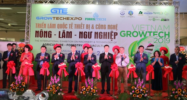 20个国家参的展位与Vietnam Growtech 2019展览会