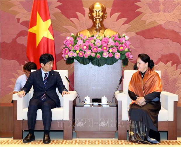 越南国会主席阮氏金银会见日本群马县代表团
