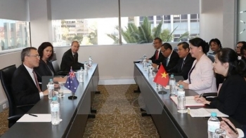 越南国会主席阮氏金银出席越南—澳大利亚企业对话会