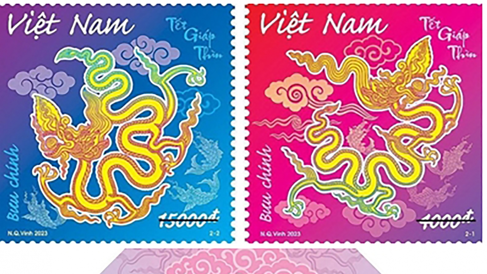 2024甲辰年春节邮票集宣传越南的世界遗产