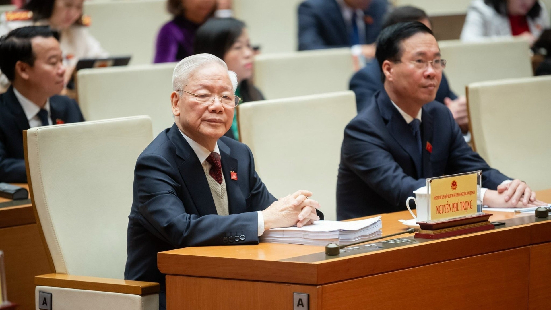 越共中央总书记阮富仲出席第十五届国会第五次特别会议