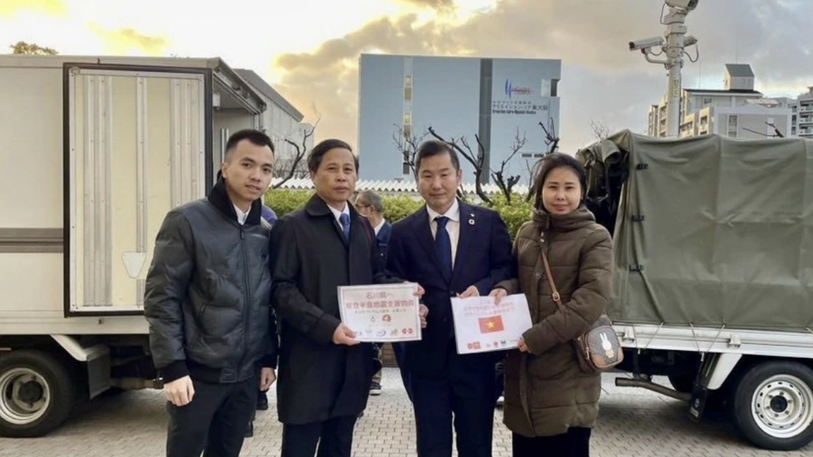越南驻大阪总领事馆继续为石川县地震灾区捐赠物资