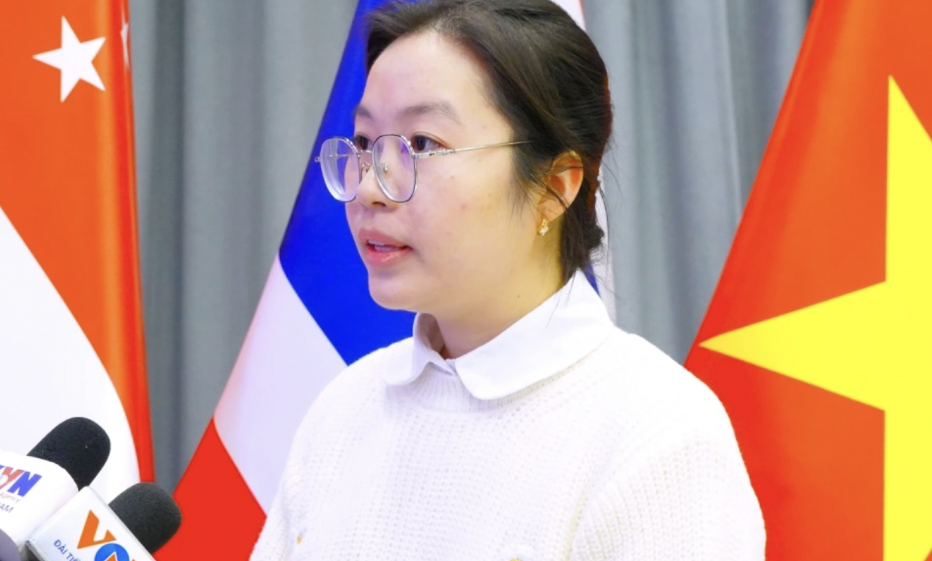 在华越南留学生心系越共十四大