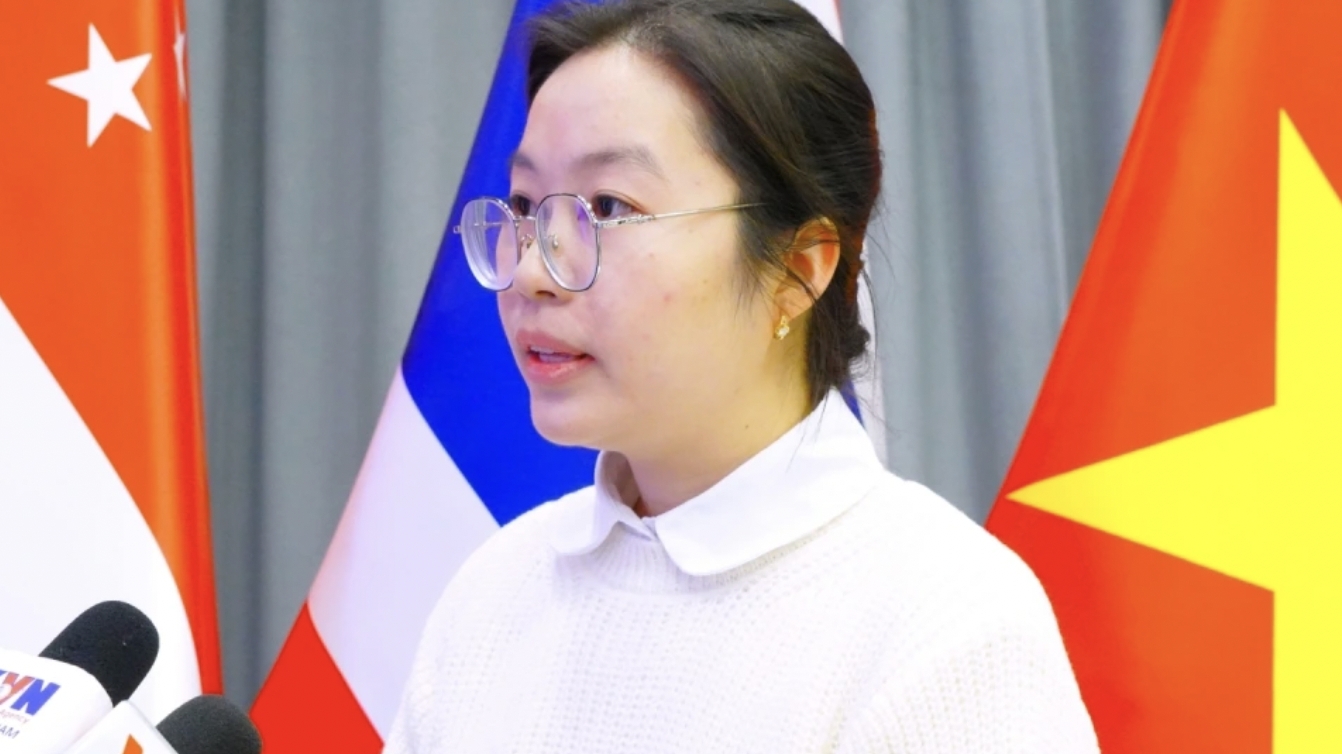 在华越南留学生心系越共十四大