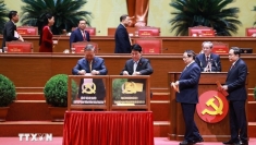 越共十四大：今天上午，第十四届中央委员会召开第一次全体会议