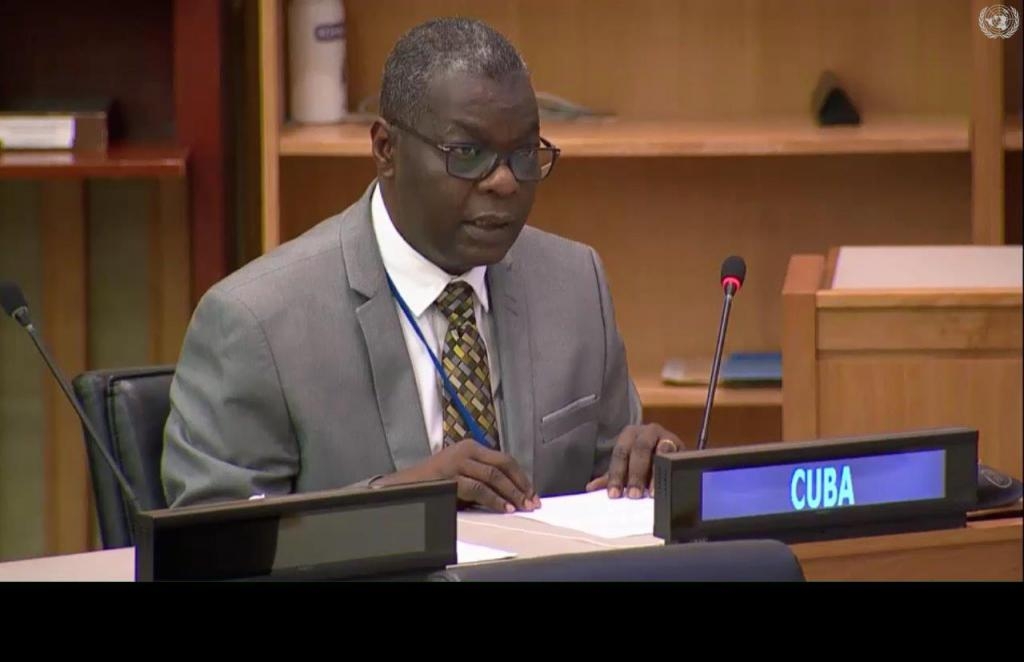 古巴常驻联合国代表团团长佩德罗索·奎斯塔大使。