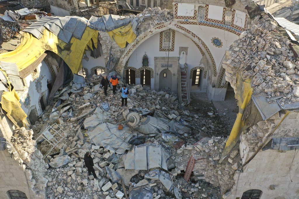 2月6日，土耳其东南部和叙利亚东北部发生了7.8级地震。