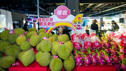 越南水果大量出现在中国年货礼篮中