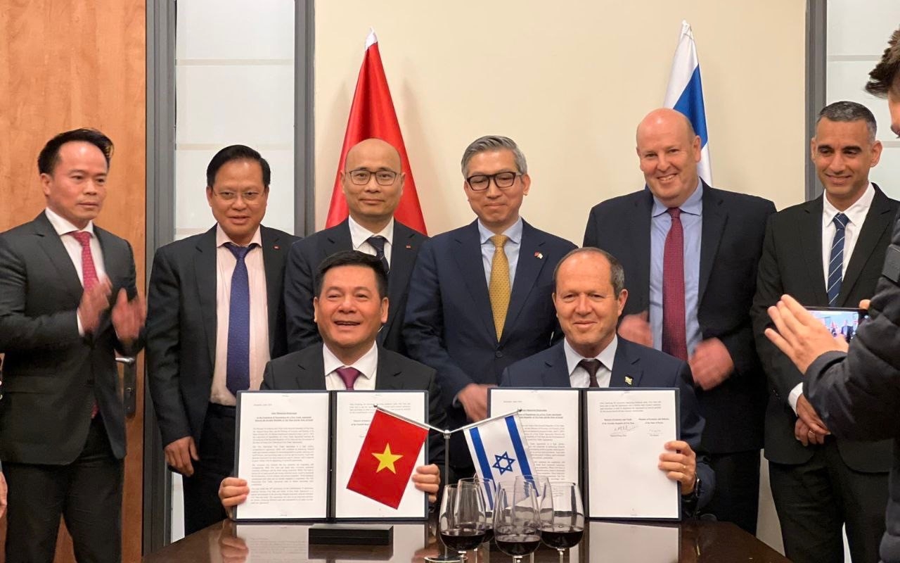 越南与以色列完成自由贸易协定谈判。