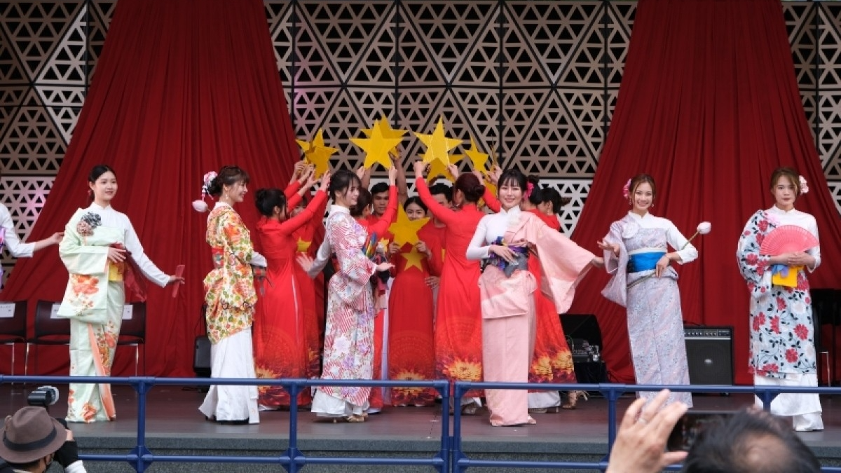 日本越南文化节中的表演节目之一。