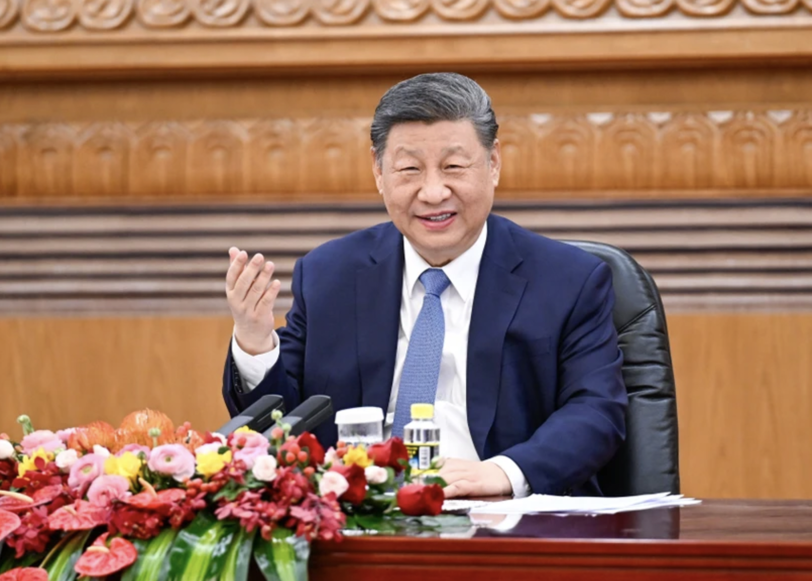 中国共产党中央委员会总书记、中华人民共和国主席习近平。