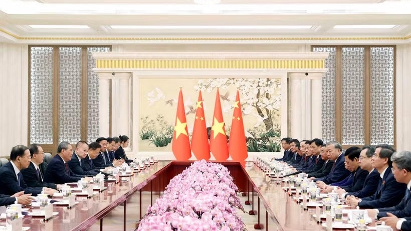 越共中央总书记、国家主席苏林会见中国国务院总理李强