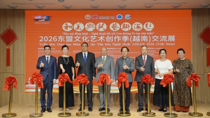 文化架起沟通桥梁——“和美与共 艺联海丝”2026东盟文化艺术创作季（越南）交流展在河内举行