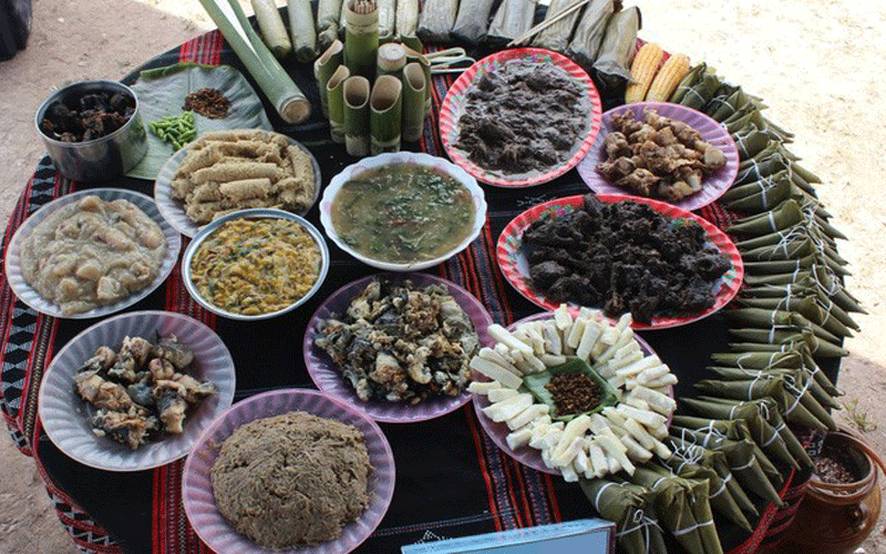 戈都族人的食物。