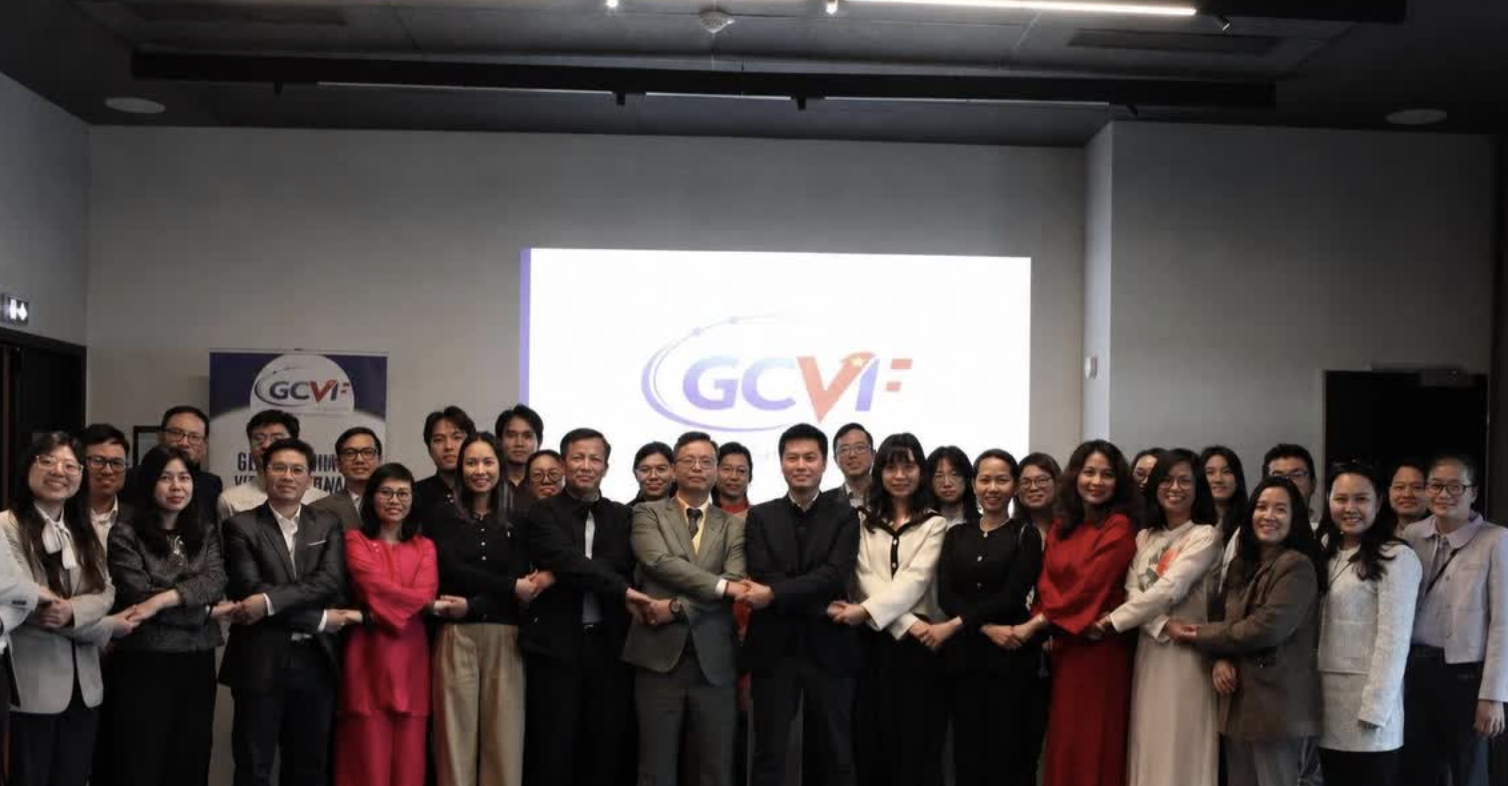参加越法全球连接协会亮相仪式的代表们。（来源：GCVF）