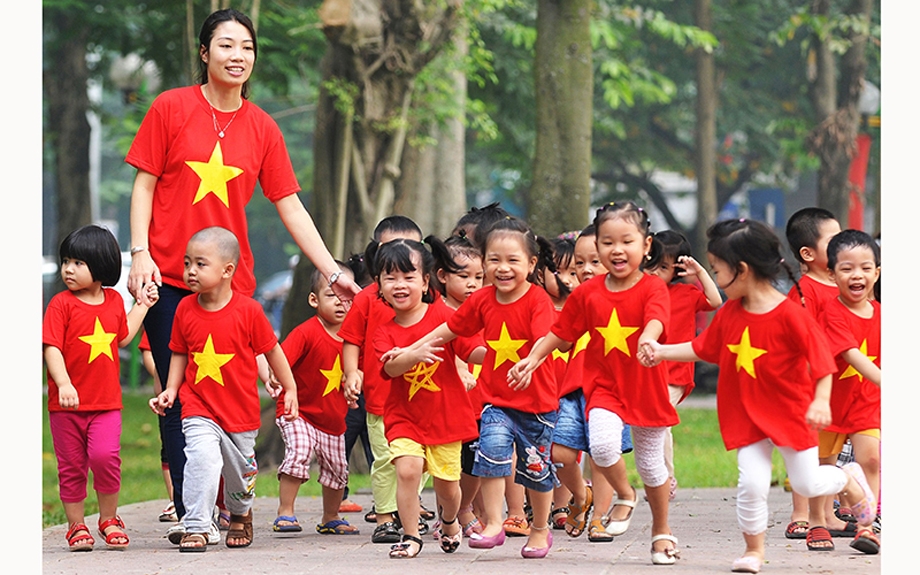 越南儿童权利一向得到保障。