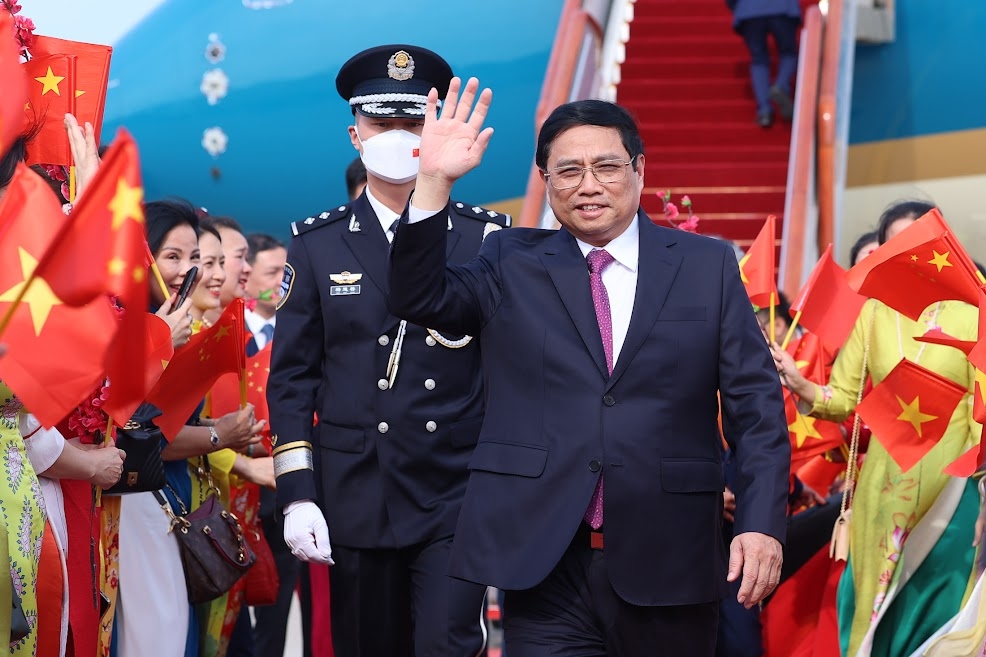 6月28日晚，越南政府总理范明政对中国进行正式访问之旅圆满结束。